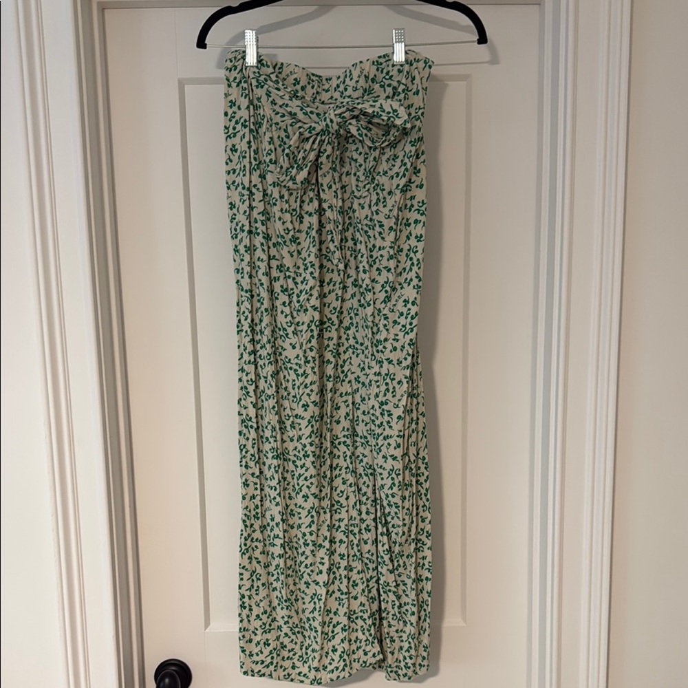 Ganni Floral Tie Waist Skirt